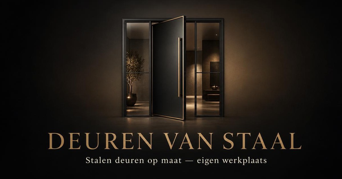 Stalen binnendeur op maat met slank profiel